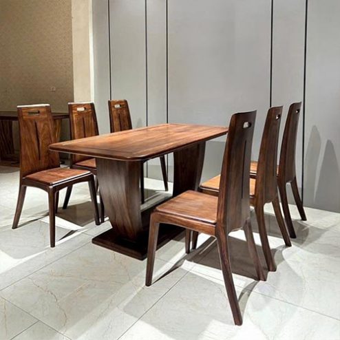 Bộ Bàn Ghế Ăn Gỗ Thiết Kế Hiện Đại Cao Cấp BA-2044