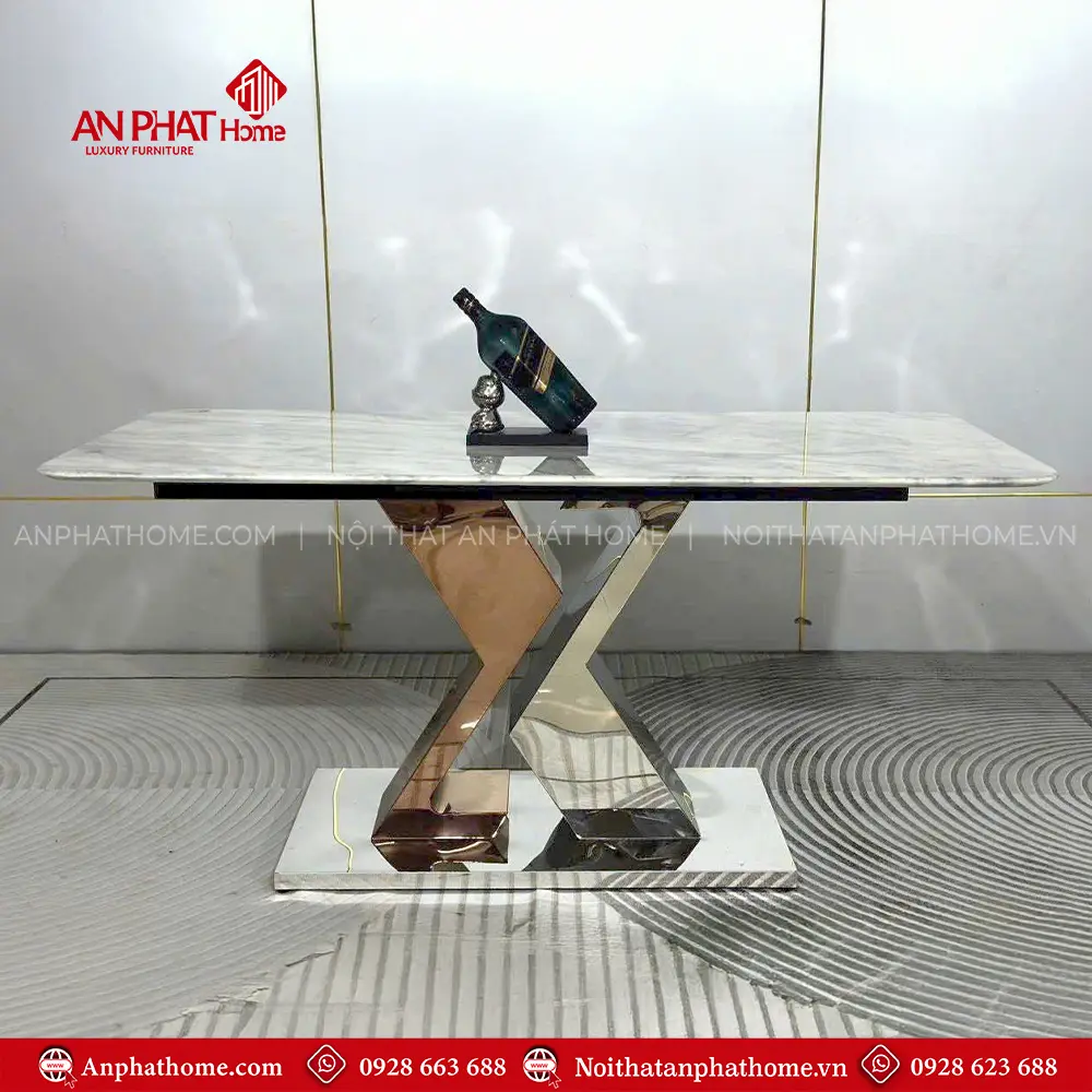 Bộ Bàn Ghế Ăn Hiện Đại Mặt Đá Nhập Khẩu BA-2018 14 Bộ Bàn Ghế Ăn Hiện Đại Mặt Đá Nhập Khẩu BA-2018