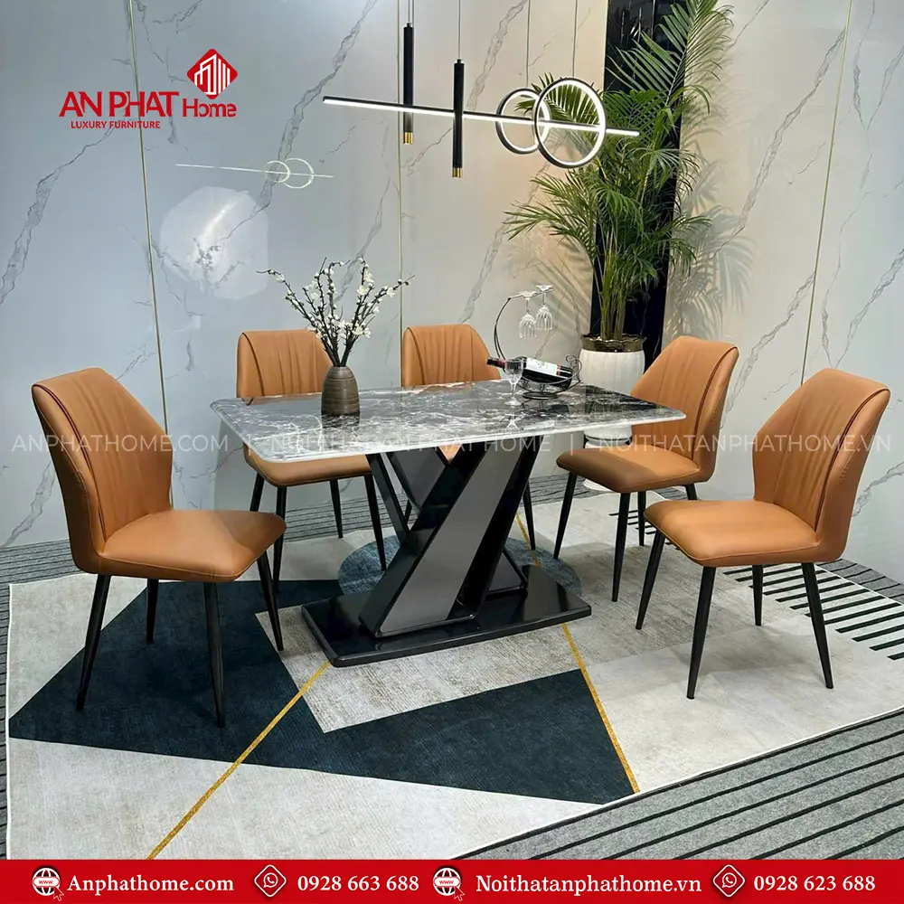 Bộ Bàn Ghế Ăn Mặt Đá Cao Cấp Nhập Khẩu Hiện Đại BA-1940 20 Bộ Bàn Ghế Ăn Mặt Đá Cao Cấp Nhập Khẩu Hiện Đại BA-1940