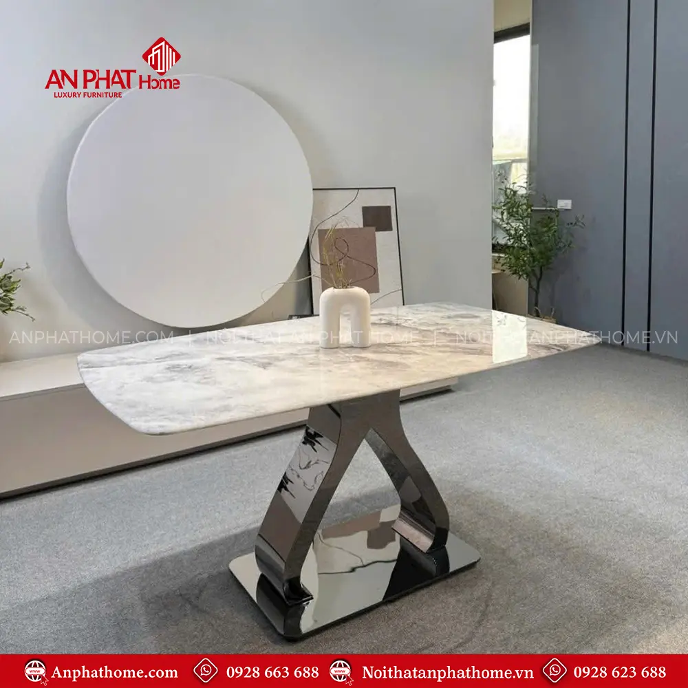 Bộ Bàn Mặt Đá 6 Ghế Nhập Khẩu Hiện Đại BA-1956 17 Bộ Bàn Mặt Đá 6 Ghế Nhập Khẩu Hiện Đại BA-1956