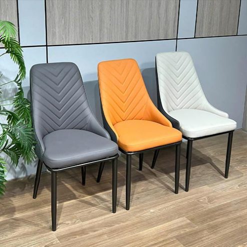 Ghế Ăn Cao Cấp Nhập Khẩu Hiện Đại Bọc Da PU Mẫu Xương Cá 8852