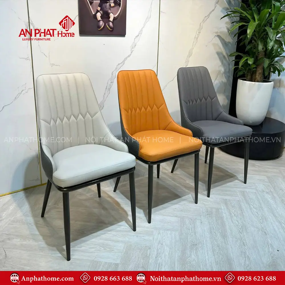 Ghế Cho Bàn Ăn Cao Cấp Nhập Khẩu Bọc Da PU Monet VIP 8853 9 Ghế Cho Bàn Ăn Cao Cấp Nhập Khẩu Bọc Da PU Monet VIP 8853