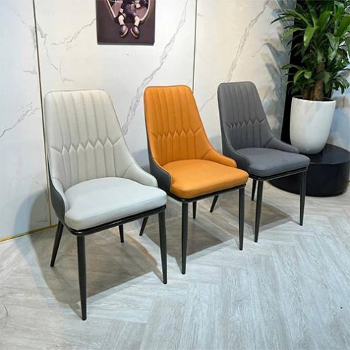 Ghế Cho Bàn Ăn Cao Cấp Nhập Khẩu Bọc Da PU Monet VIP 8853