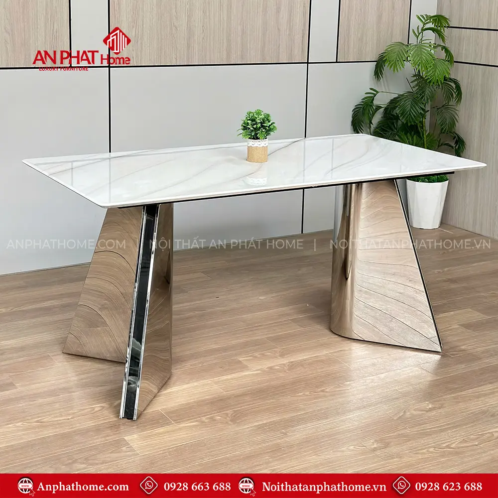 Mẫu Bàn Ăn Cao Cấp Mặt Đá Tinh Thể Nhập Khẩu BA-2122 11 Mẫu Bàn Ăn Cao Cấp Mặt Đá Tinh Thể Nhập Khẩu BA-2122