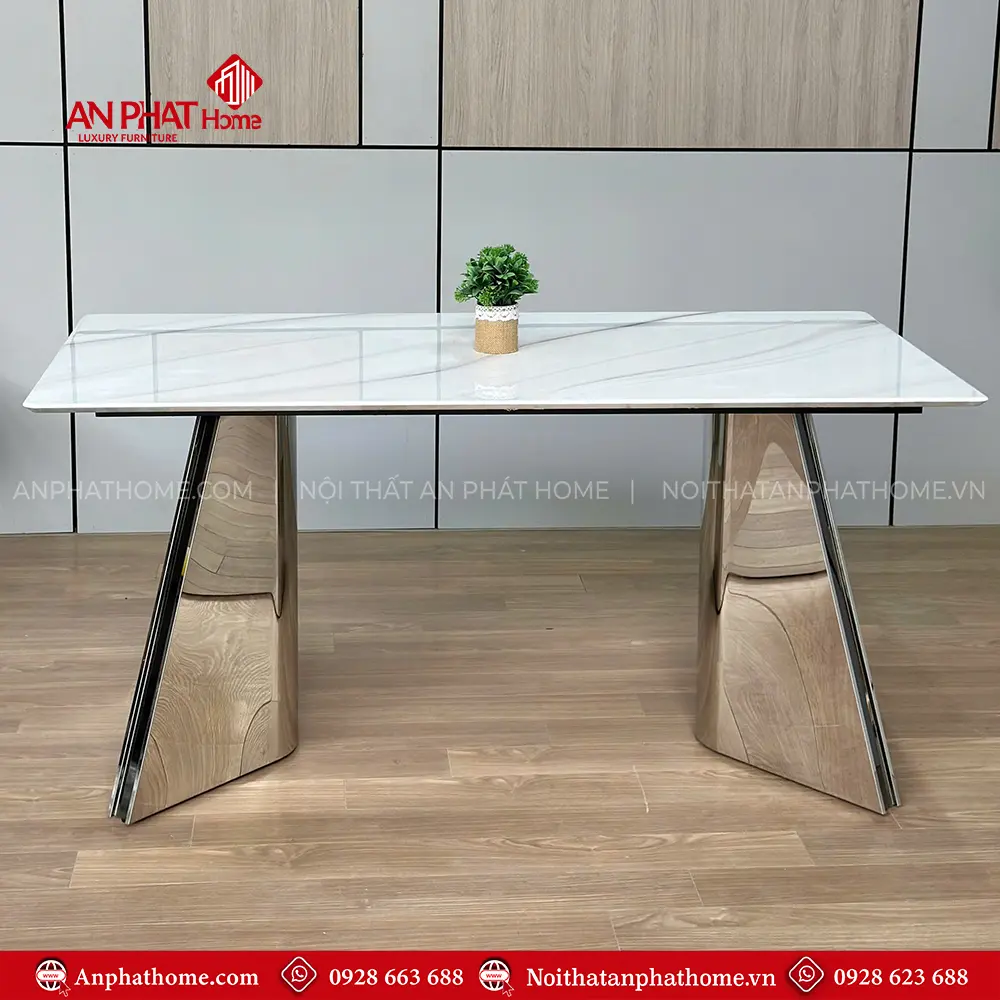 Mẫu Bàn Ăn Cao Cấp Mặt Đá Tinh Thể Nhập Khẩu BA-2122 10 Mẫu Bàn Ăn Cao Cấp Mặt Đá Tinh Thể Nhập Khẩu BA-2122