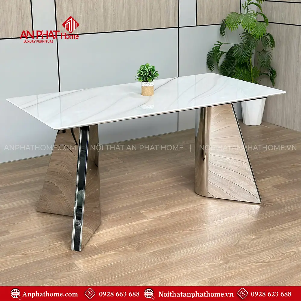 Mẫu Bàn Ăn Cao Cấp Mặt Đá Tinh Thể Nhập Khẩu BA-2122 9 Mẫu Bàn Ăn Cao Cấp Mặt Đá Tinh Thể Nhập Khẩu BA-2122