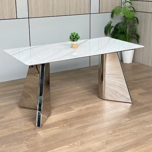 Mẫu Bàn Ăn Cao Cấp Mặt Đá Tinh Thể Nhập Khẩu BA-2122