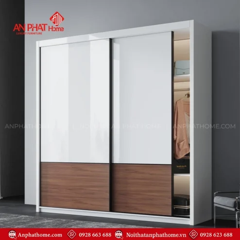 Tủ quần áo cửa lùa 2 cánh