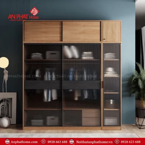 Tủ quần áo cửa kéo ngang