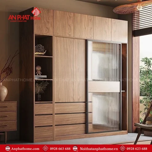 Tủ áo cánh kính sang trọng TA-696