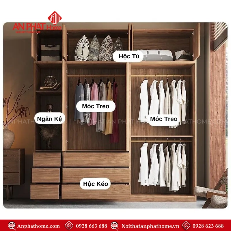 Tủ quần áo cửa lùa nhỏ tại Hà Nội