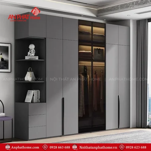 Tủ áo người lớn cánh kính TA-680