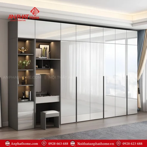Tủ áo người lớn có bàn trang điểm đẹp TA-709