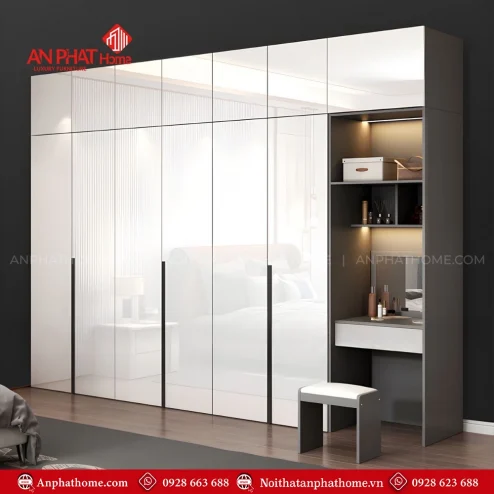 Mẫu tủ quần áo cho phòng ngủ nhỏ