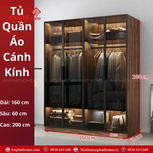 Mẫu tủ quần áo cho phòng ngủ nhỏ