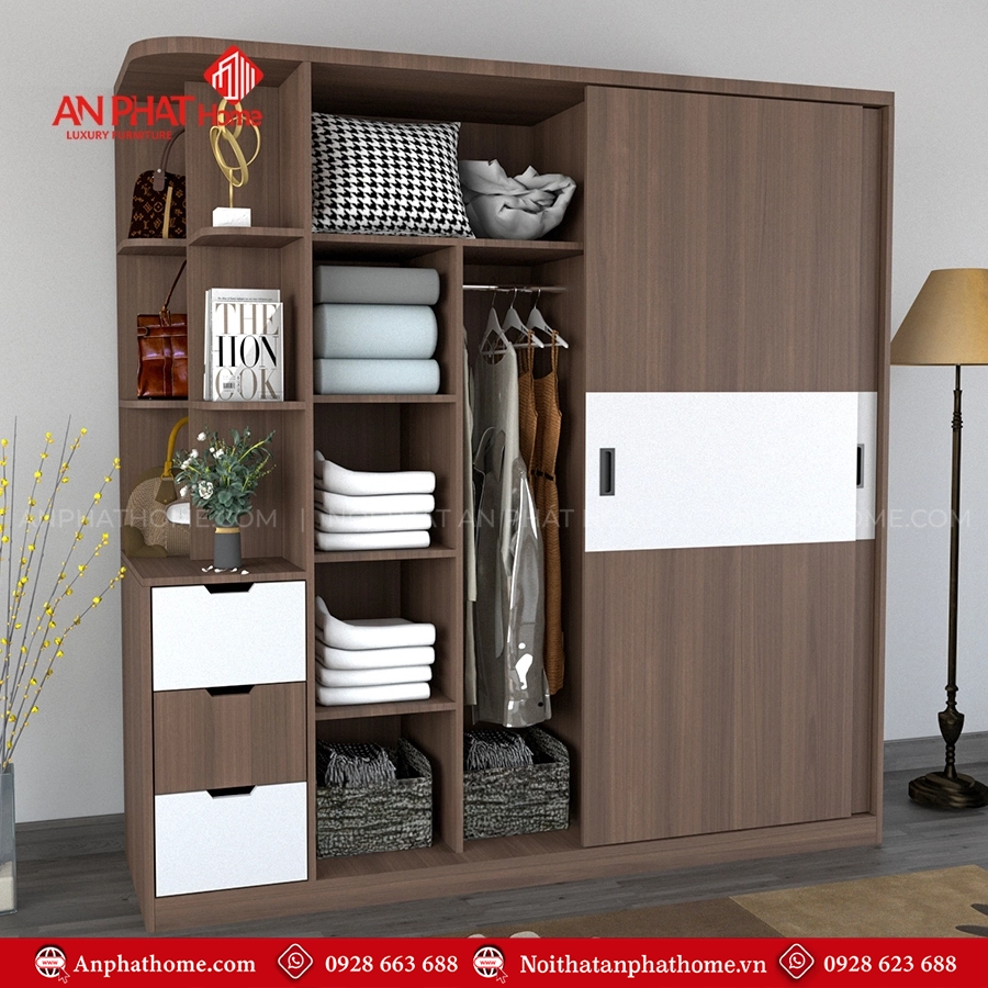 Tủ đựng quần áo đẹp giá rẻ TA-702 10 Tu dung quan ao dep gia re TA 702 5