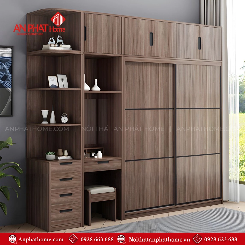 Tủ đựng quần áo kèm bàn phấn TA-708 11 Tủ đựng quần áo kèm bàn phấn TA-708