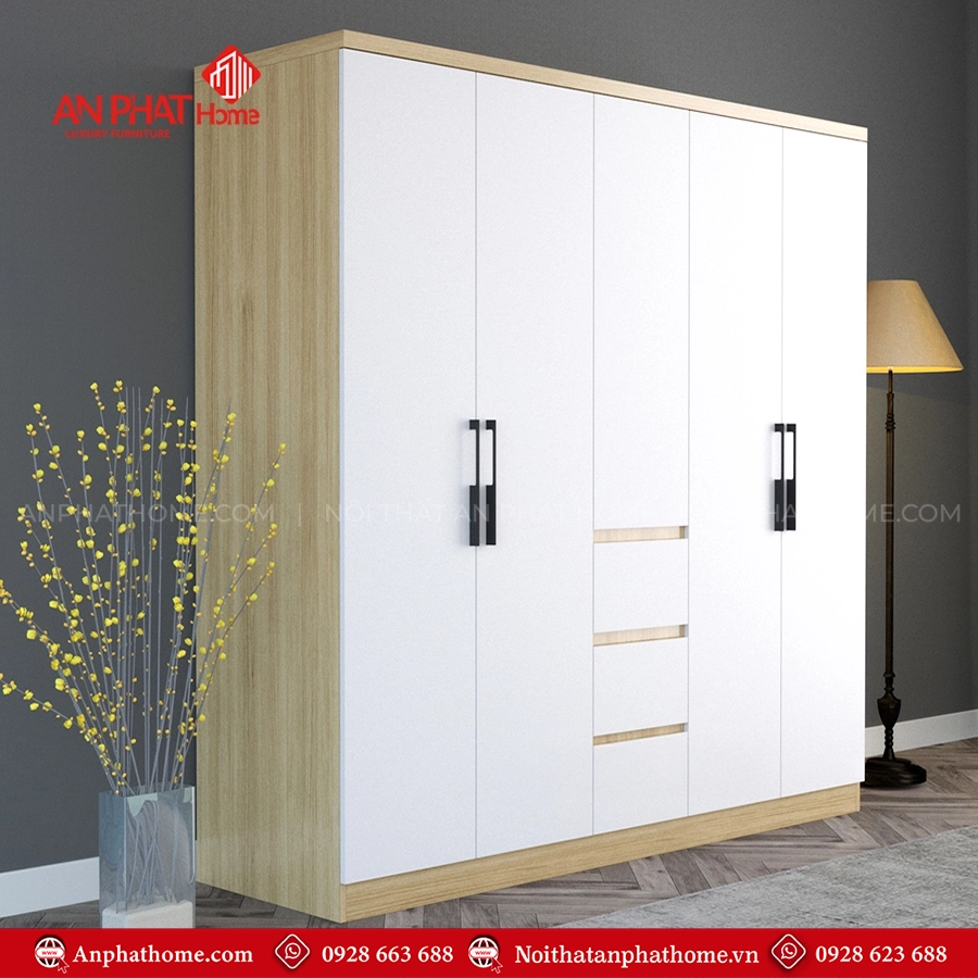 Tủ quần áo 4 cánh đẹp TA-700 9 Thiết kế tủ quần áo cho phòng ngủ nhỏ
