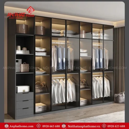 Tủ quần áo cánh kính cao cấp TA-692