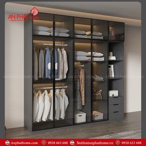 Mẫu thiết kế tủ quần áo thông minh