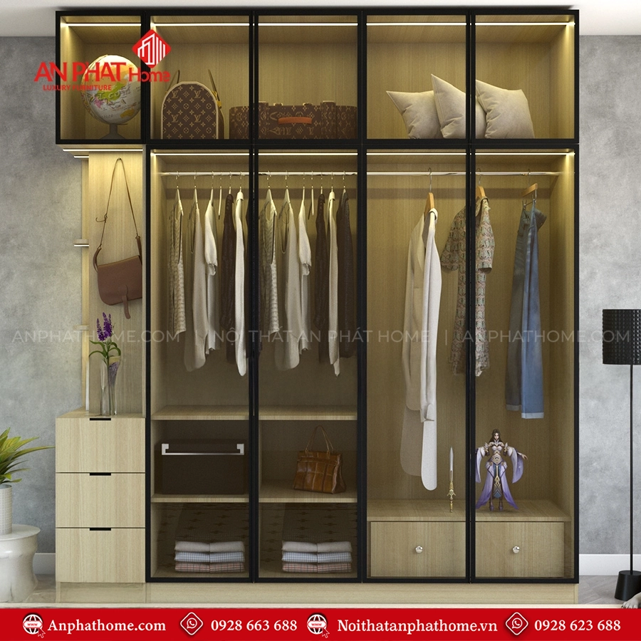 Tủ quần áo cánh kính cho người lớn TA-699 7 Tủ quần áo cánh kính cho người lớn TA-699