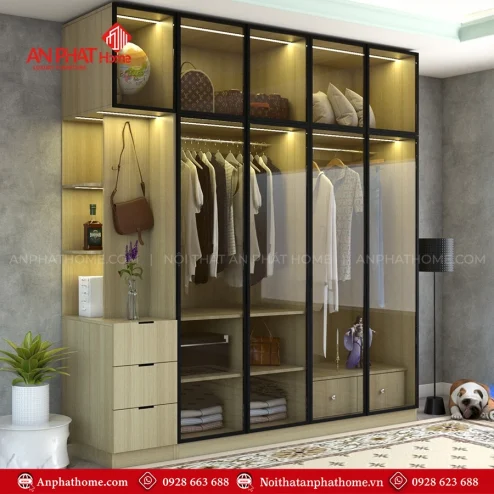 Thiết kế tủ quần áo cho phòng ngủ nhỏ