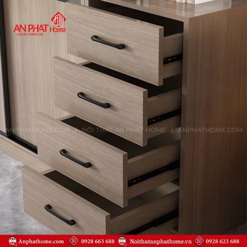 Tu quan ao canh lua go MDF TA 705 5