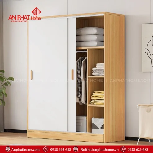Tủ quần áo cánh lùa hiện đại TA-710