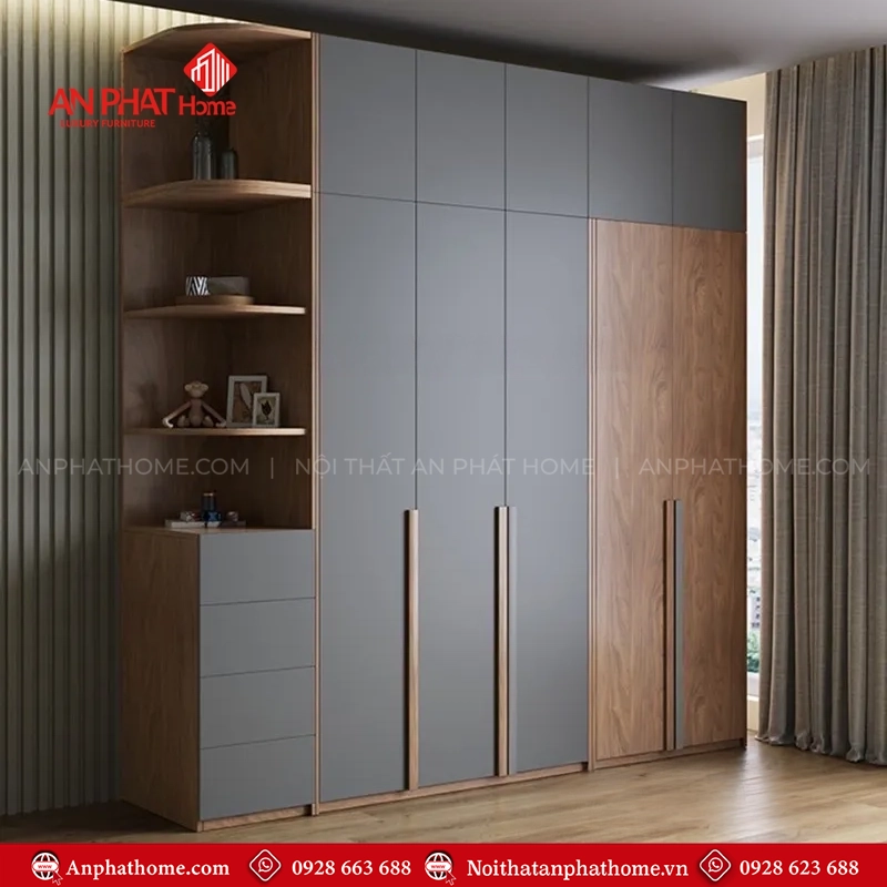 Tủ quần áo cao cấp TA-690 10 Thiết kế tủ đựng quần áo giá rẻ
