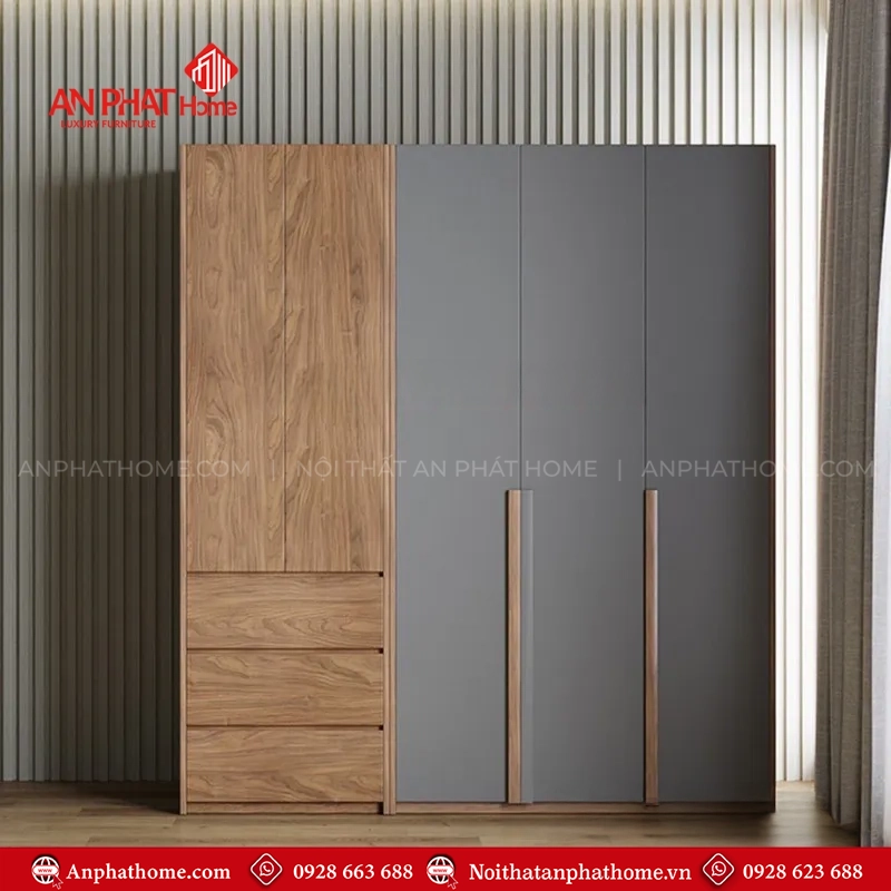 Tủ quần áo cao cấp TA-690 11 Mẫu tủ quần áo trong phòng ngủ hiện đại