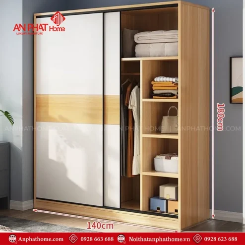 Mua tủ quần áo 2 buồng, 3 buồng tại Nội thất An Phát Home