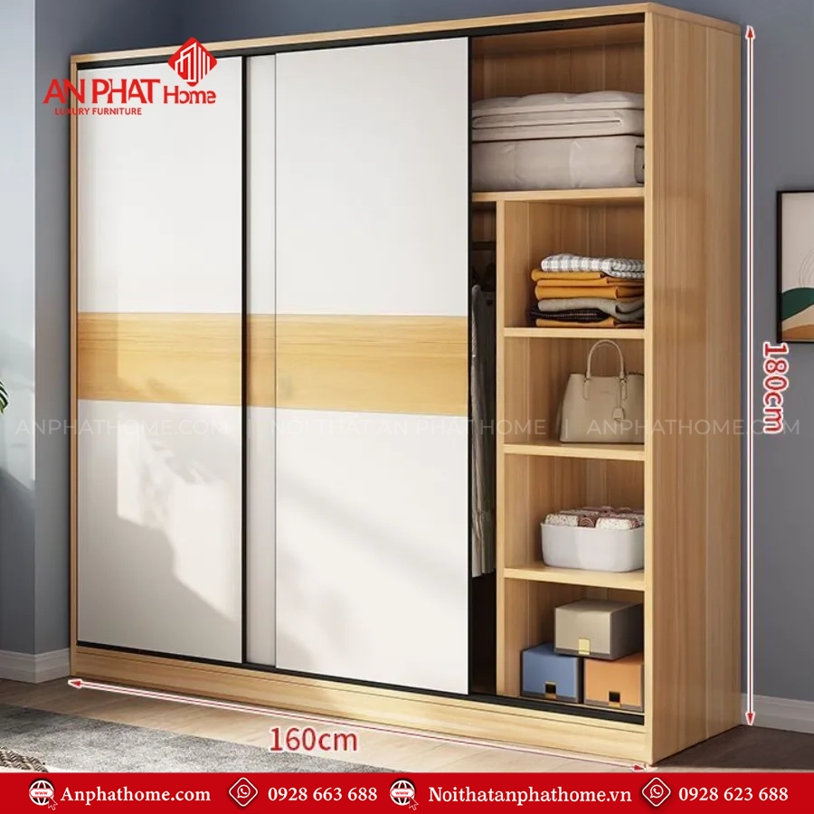 Tủ quần áo đơn giản mà đẹp TA-694 15 Tủ quần áo thông minh cho phòng nhỏ