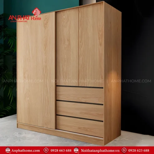 Mẫu tủ quần áo gỗ đẹp hiện đại