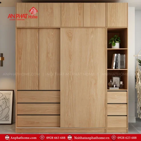 Mẫu tủ quần áo trong phòng ngủ hiện đại