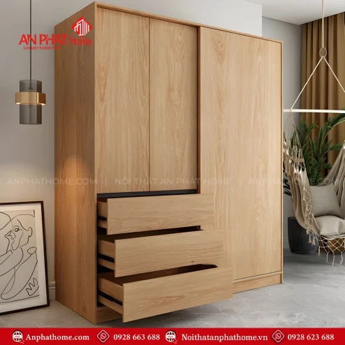 Thiết kế tủ quần áo thông minh cho phòng nhỏ