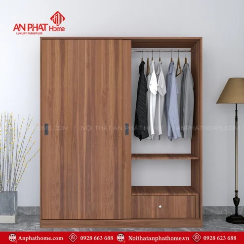 Mẫu tủ quần áo gỗ đẹp hiện đại