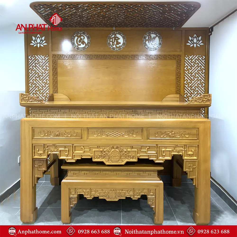 Án Gian Thờ Đẹp Gỗ Mít BT-2550 7 Án Gian Thờ Đẹp Gỗ Mít BT-2550