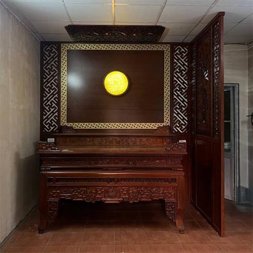 Án Gian Thờ Tam Cấp Bàn Thờ Đẹp Gỗ Gõ Đỏ BT-2743