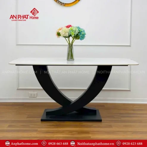 Bàn Ăn Mặt Đá Ceramic Hiện Đại Đẹp BA-2143