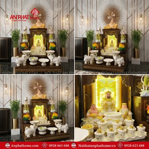 Bàn Thần Tài Đẹp Hiện Đại Mái Bằng BT-2695 4 ban than tai dep hien dai mai bang bt 269500001