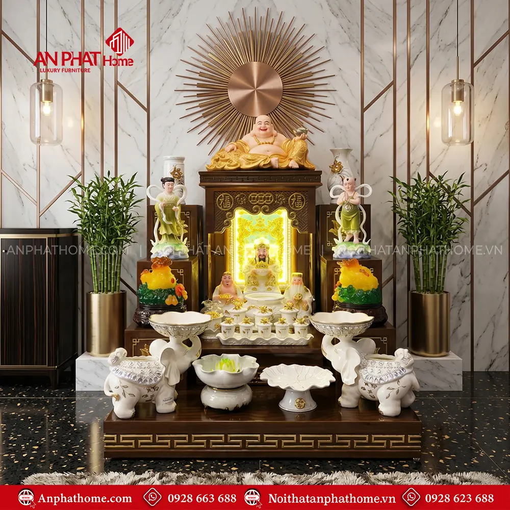 Bàn Thần Tài Đẹp Hiện Đại Mái Bằng BT-2695 5 Bàn Thần Tài Đẹp Hiện Đại Mái Bằng BT-2695