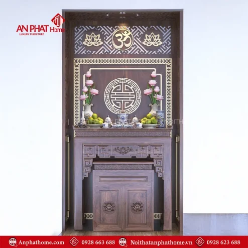 Bàn Thờ Chung Cư Gỗ Gụ BT-2376