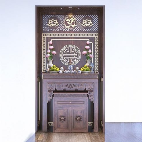Bàn Thờ Chung Cư Gỗ Gụ BT-2376
