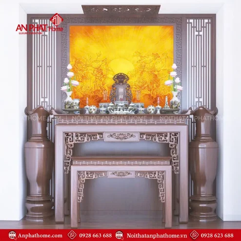 Bàn Thờ Chung Cư Gỗ Sồi BT-2324