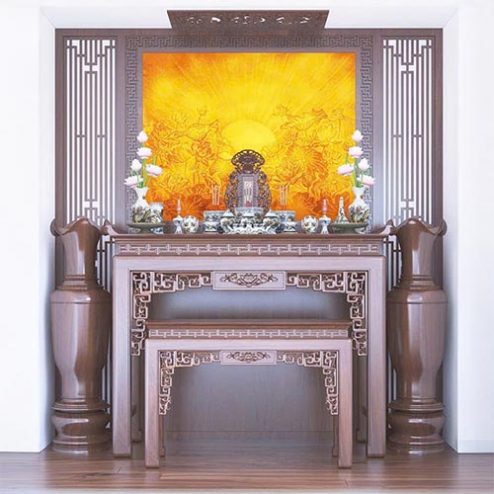 Bàn Thờ Chung Cư Gỗ Sồi BT-2324
