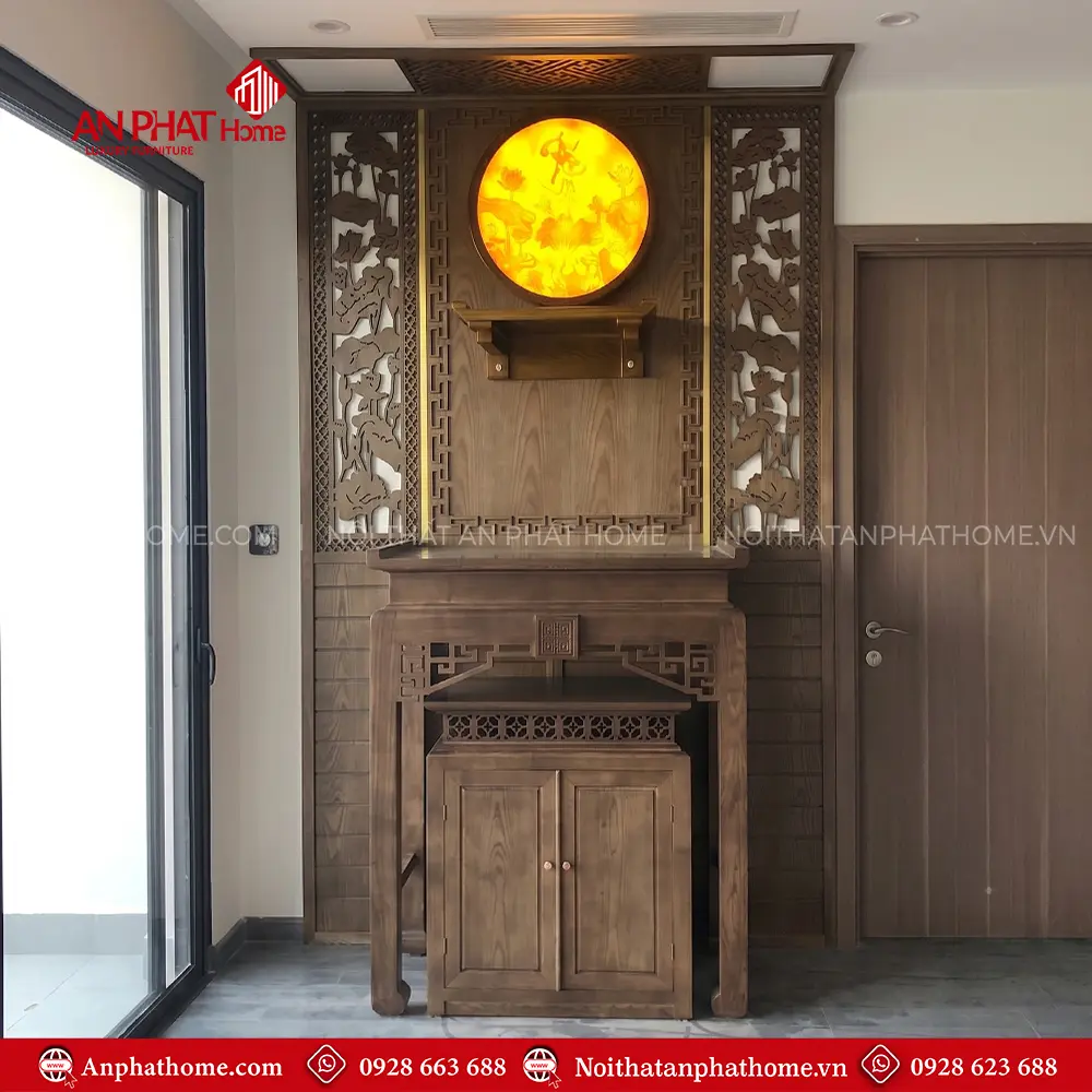 Bàn Thờ Chung Cư Hiện Đại Kết Hợp Bàn Treo Phật BT-2748 8 Bàn Thờ Chung Cư Hiện Đại Kết Hợp Bàn Treo Phật BT-2748