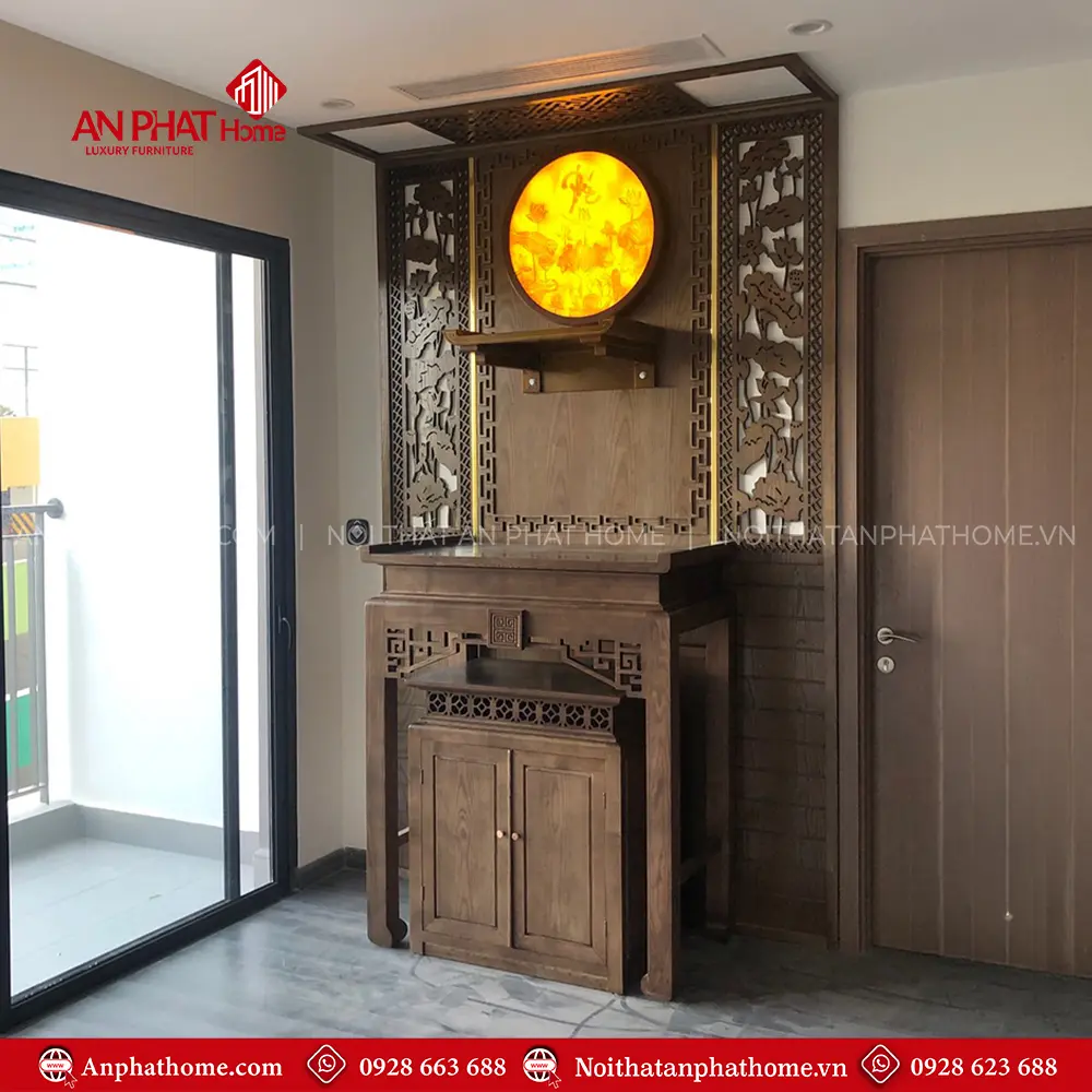 Bàn Thờ Chung Cư Hiện Đại Kết Hợp Bàn Treo Phật BT-2748 7 Bàn Thờ Chung Cư Hiện Đại Kết Hợp Bàn Treo Phật BT-2748
