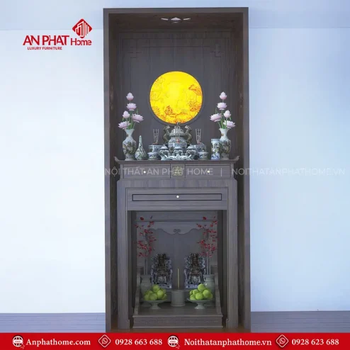 Bàn Thờ Chung Cư Kết Hợp Ban Thần Tài BT-2314