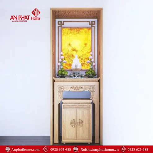 Bàn Thờ Chung Cư Nhỏ Gọn Đẹp BT-2319