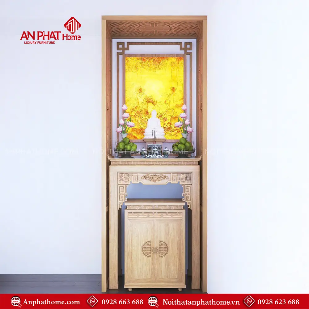 Bàn Thờ Chung Cư Nhỏ Gọn Đẹp BT-2319 3 Bàn Thờ Chung Cư Nhỏ Gọn Đẹp BT-2319